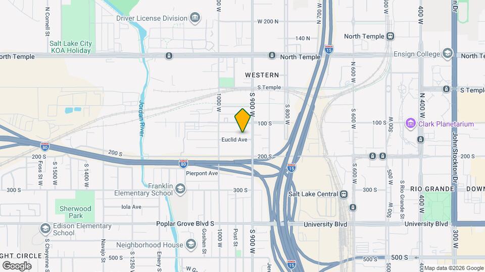 922 Euclid Ave Map and Location Details