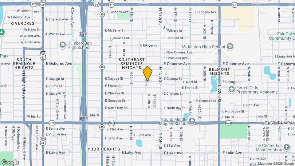 1301 E Cayuga St Map and Location Details