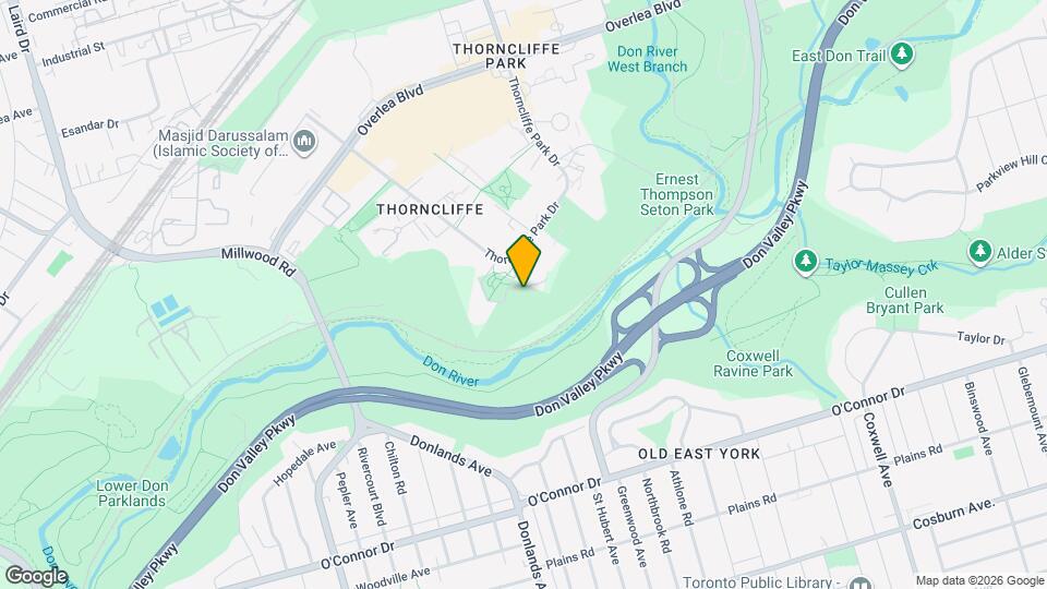 42 Thorncliffe Park Dr Map and Location Details