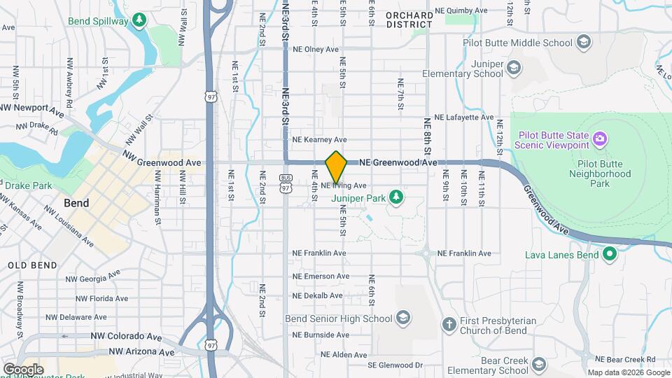 465 NE Irving Ave Map and Location Details