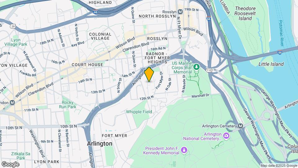 1245 N Pierce St Mapa y Detalles de la Ubicación