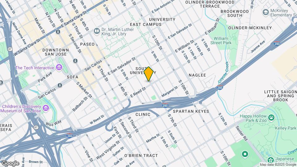 297 E Reed St Mapa y Detalles de la Ubicación