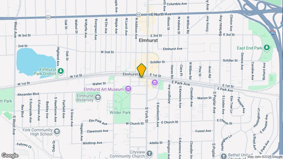 114 W Park Ave Map and Location Details