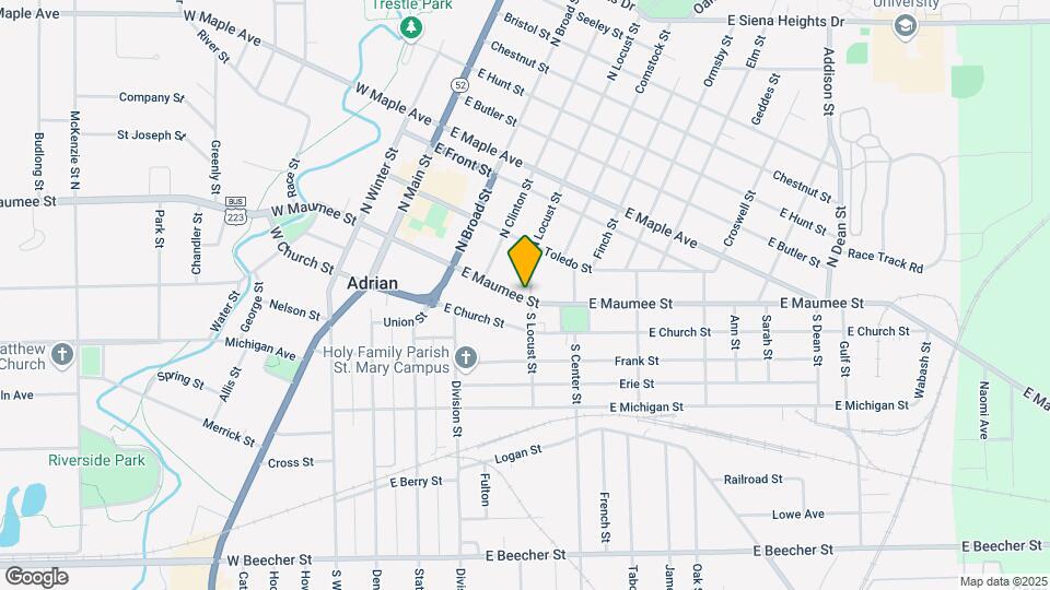 347 E Maumee St Map and Location Details