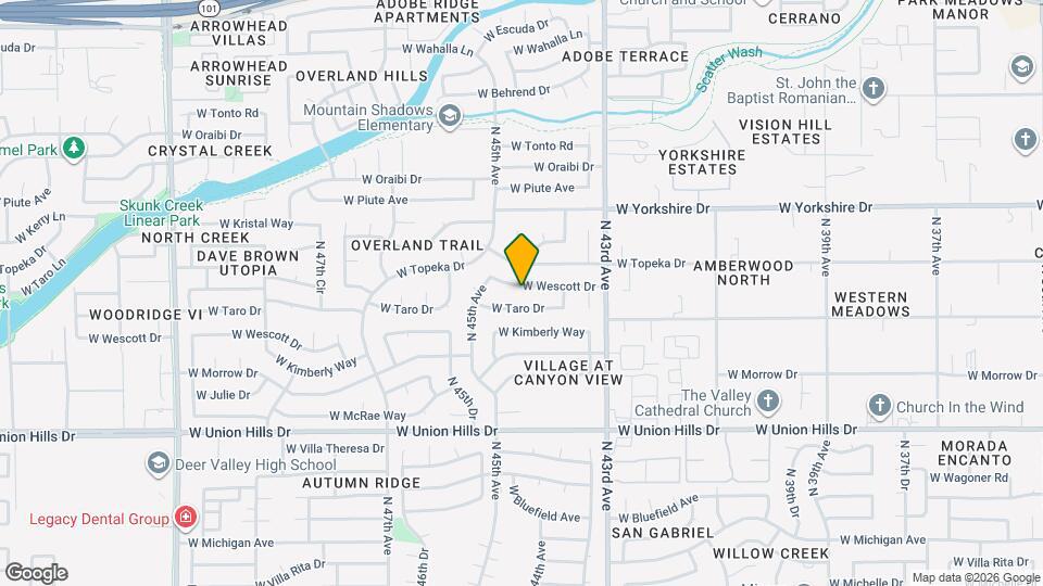 4439 W Wescott Dr Map and Location Details