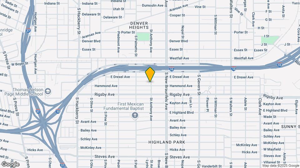 541 Hammond Ave Map and Location Details