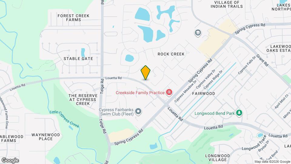 15823 Medina Lake Ln Map and Location Details