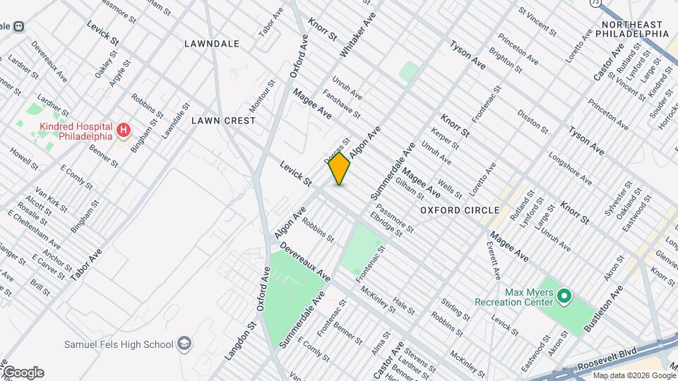 1120 Passmore St Map and Location Details