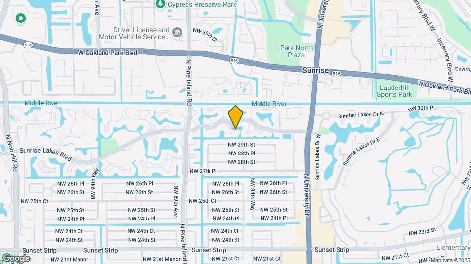 8325 Sunrise Lakes Blvd Map and Location Details