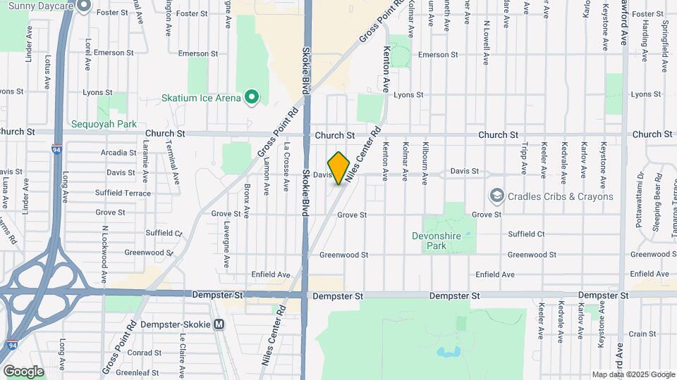 9038 Niles Center Rd Map and Location Details