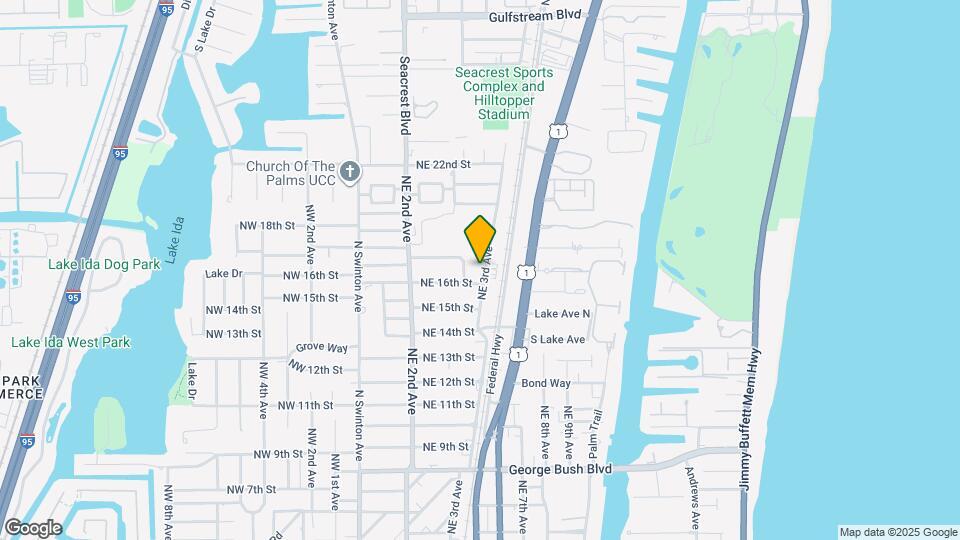 1634 NE 3rd Ave Map and Location Details