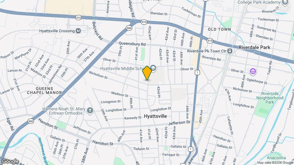 Hyattsville House Apartments Map and Location Details