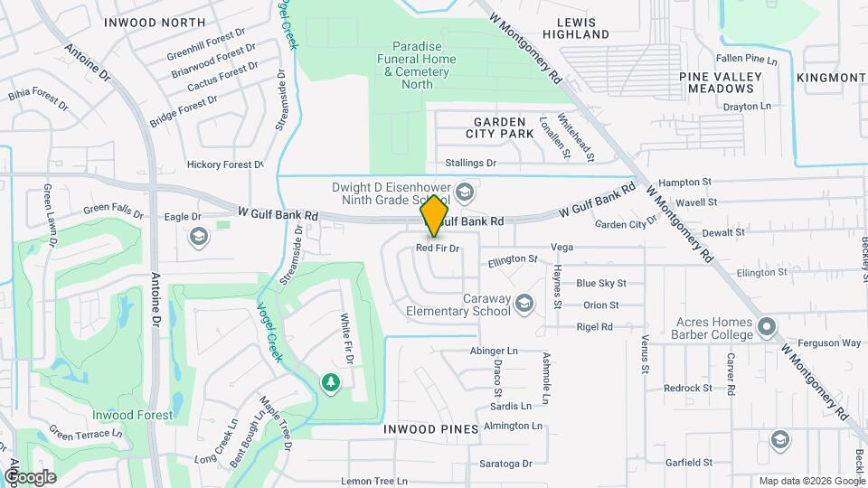 3638 Red Fir Dr Map and Location Details