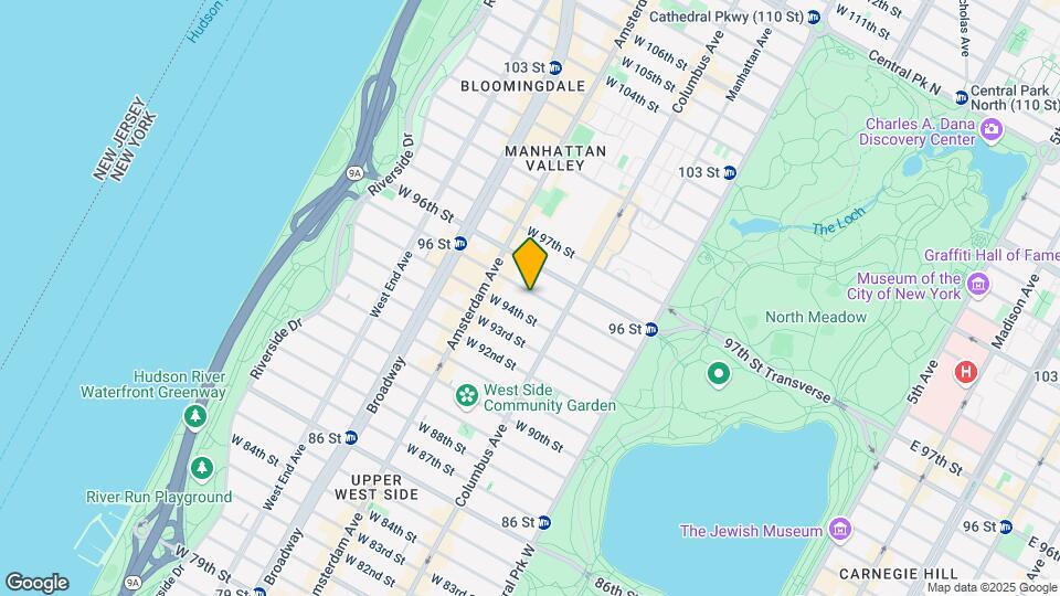 134 W 95th St Mapa y Detalles de la Ubicación