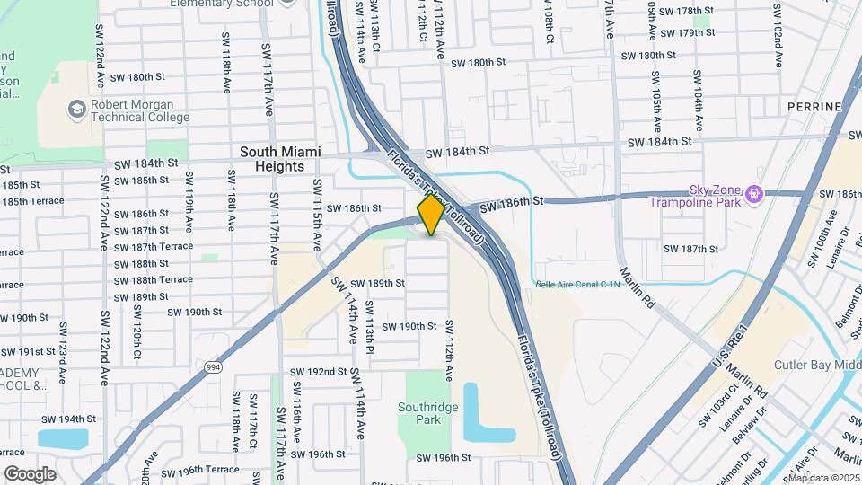 11240 SW 187th St Map and Location Details