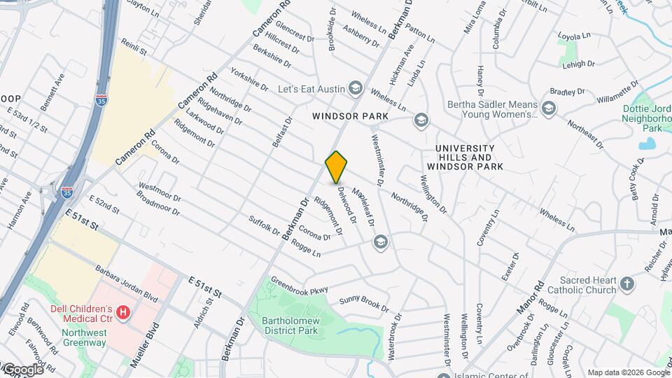 5614 Delwood Dr Map and Location Details