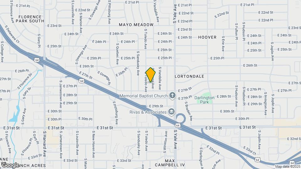 2658 S Urbana Ave Map and Location Details