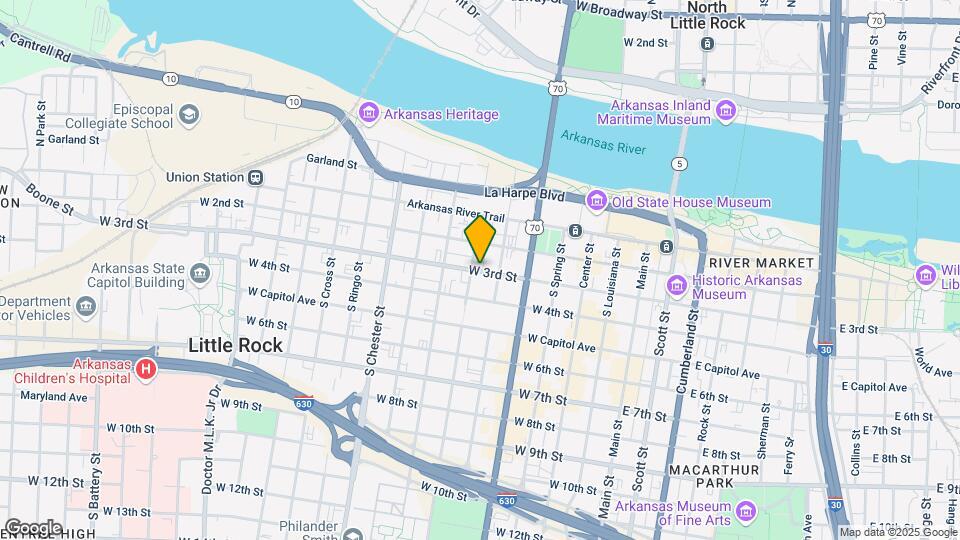 614 W 3rd St Map and Location Details
