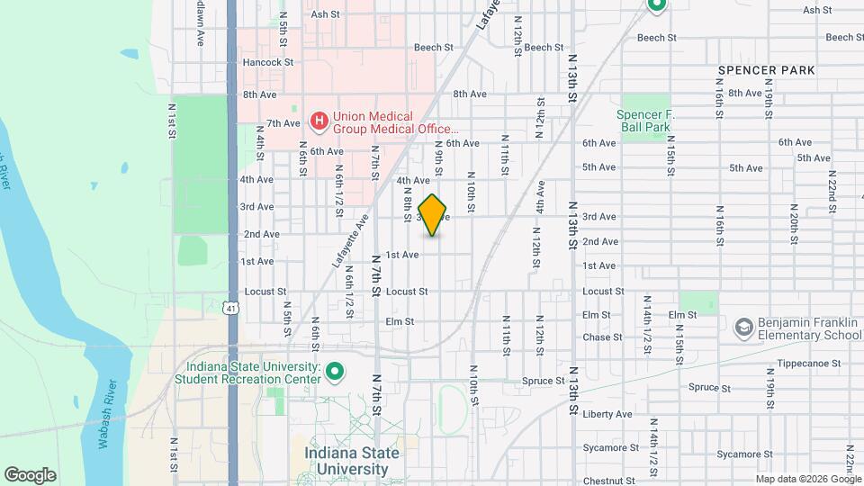 1012 N 9th St Map and Location Details