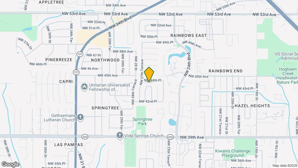 2700 NW 43rd Ave Map and Location Details