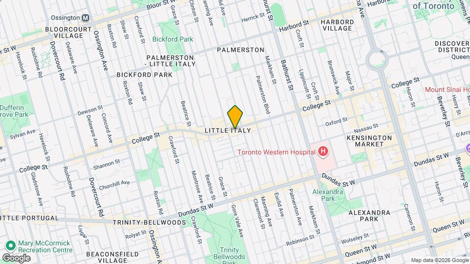 581 College St Map and Location Details