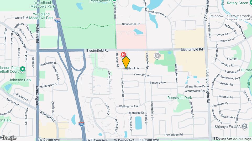 593 Bristol Ln Map and Location Details