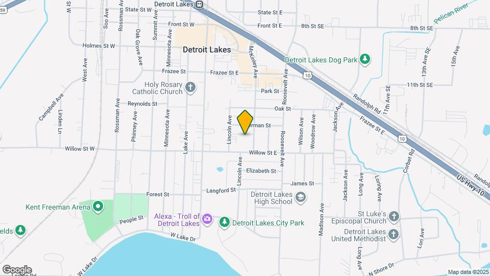 1134 McKinley Ave Map and Location Details