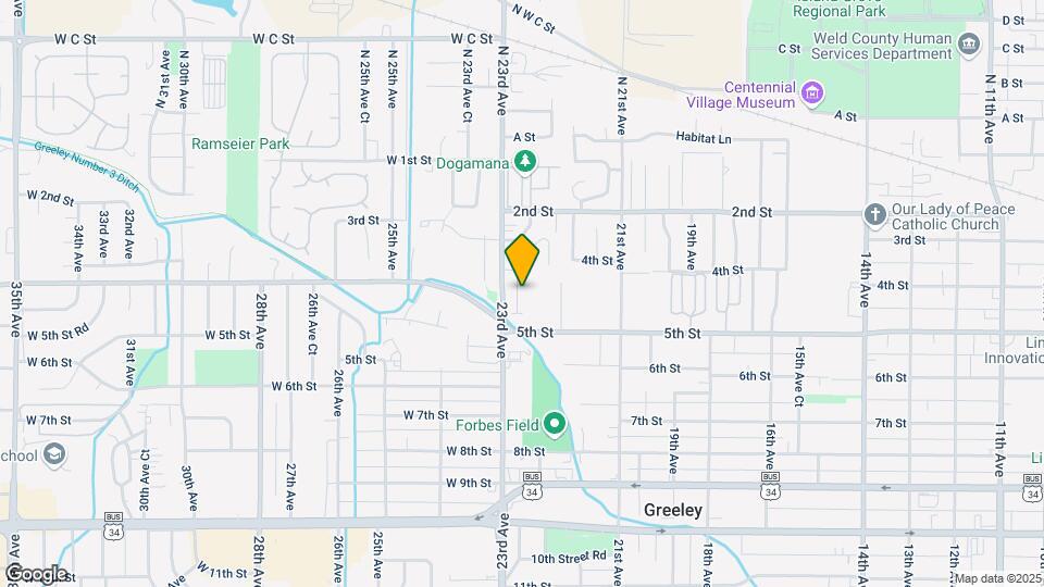 Mission Village of Greeley Map and Location Details