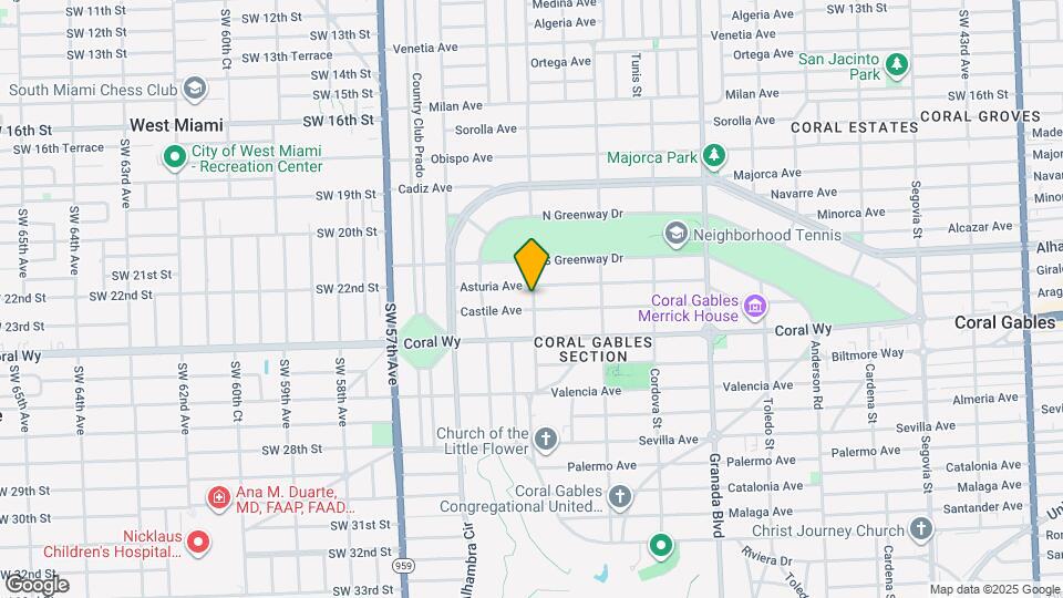 1301 Castile Ave Map and Location Details