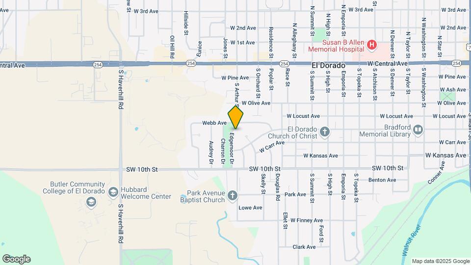 1504 Edgemoor Dr Map and Location Details