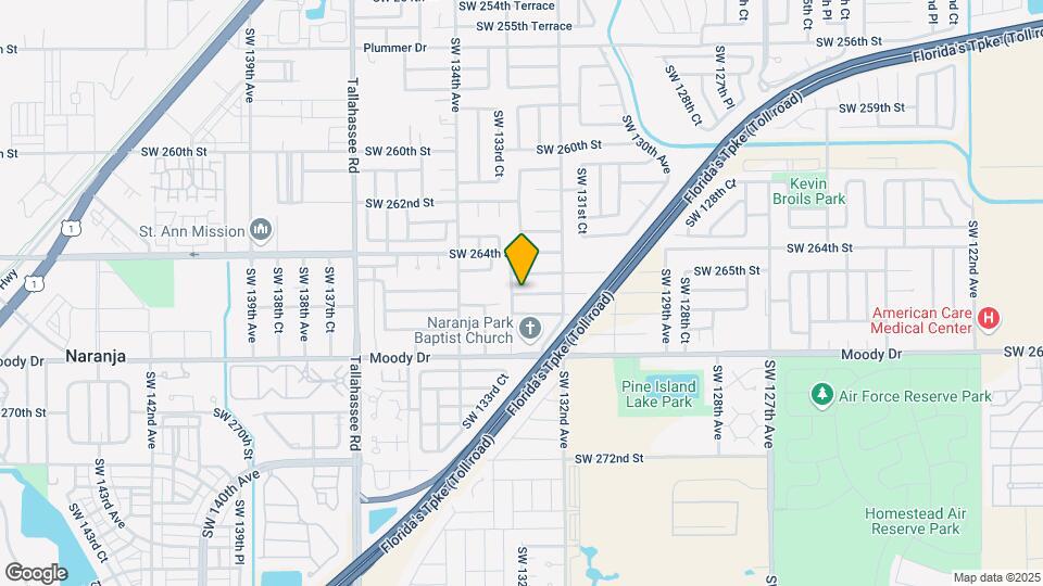 13271 SW 265th Terrace Map and Location Details