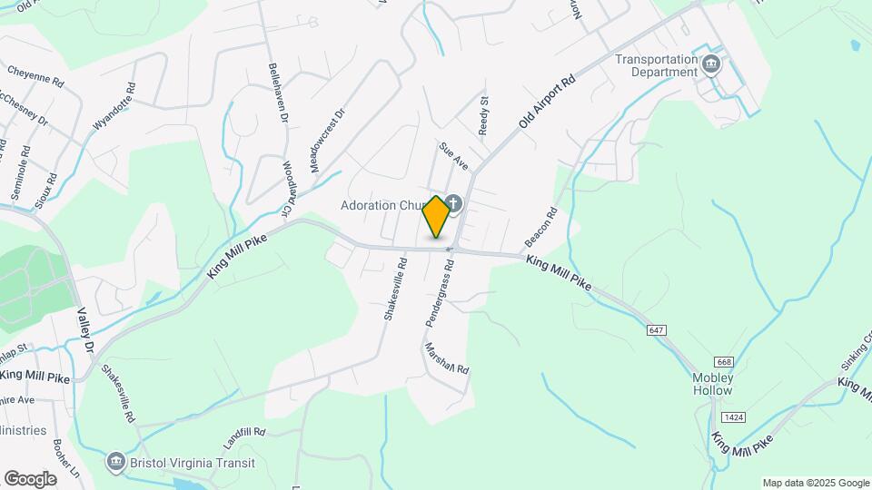 1352 King Mill Pike Mapa y Detalles de la Ubicación