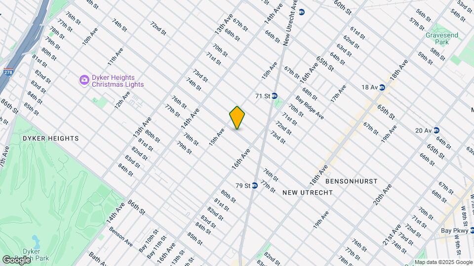 1539 Bay Ridge Pkwy Map and Location Details