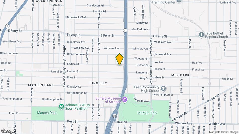 569 E Utica St Map and Location Details