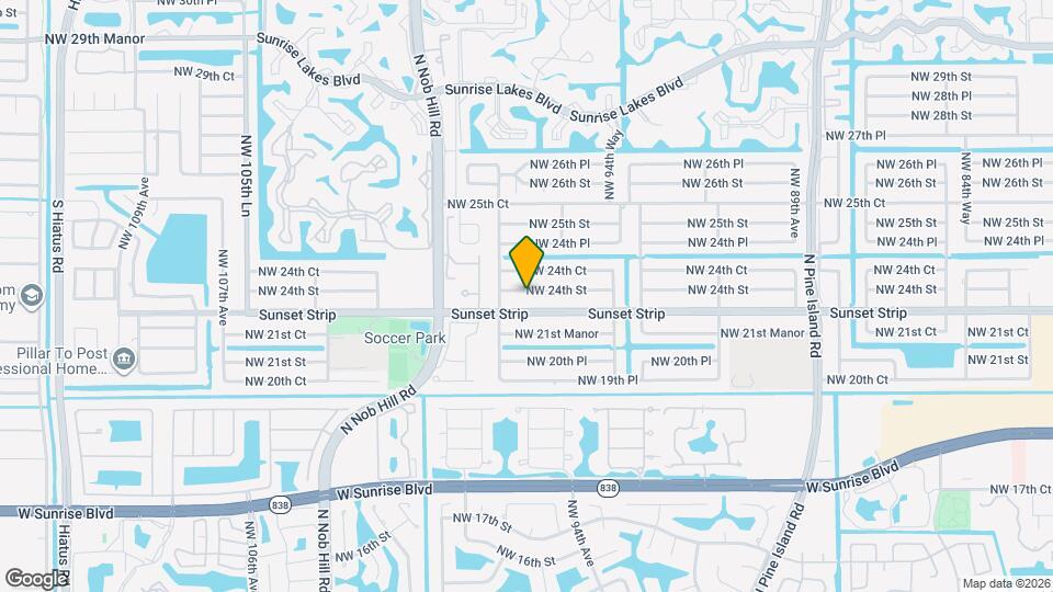 9710 NW 24th St Map and Location Details