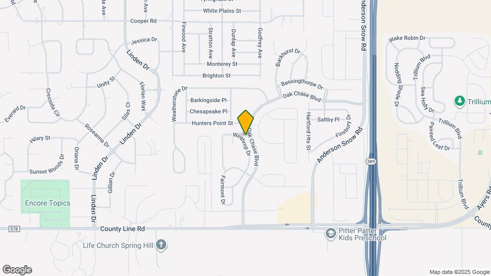 536 Winthrop Dr Map and Location Details