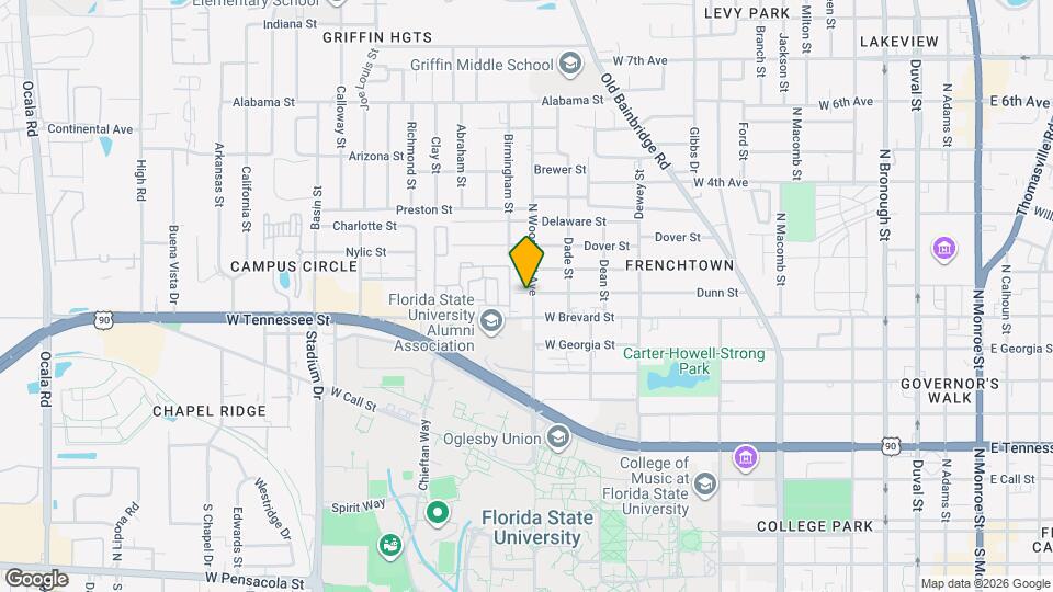 720 N Woodward Ave Map and Location Details