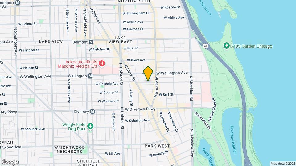 635 W Oakdale Ave Map and Location Details