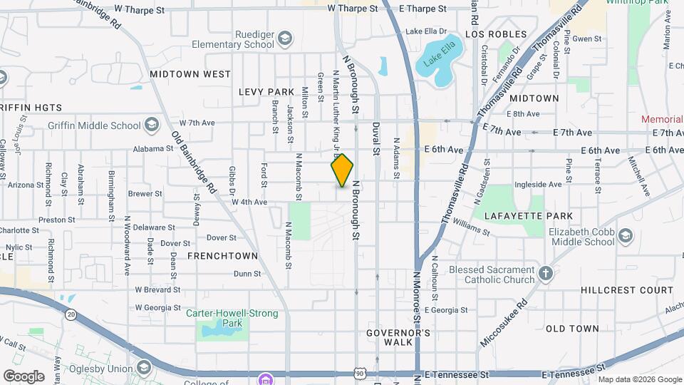 1111 N Martin Luther King Jr Blvd. Map and Location Details