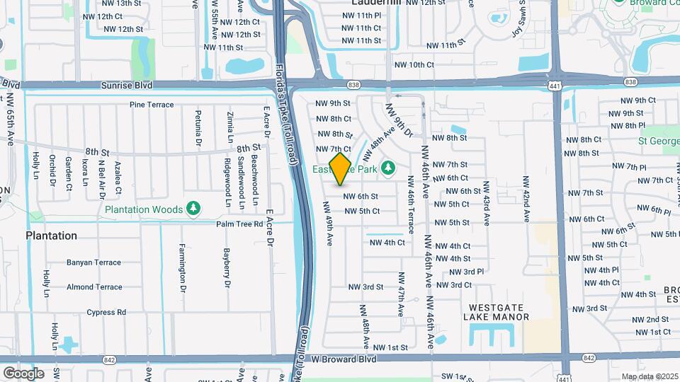 4851 NW 6th St Map and Location Details