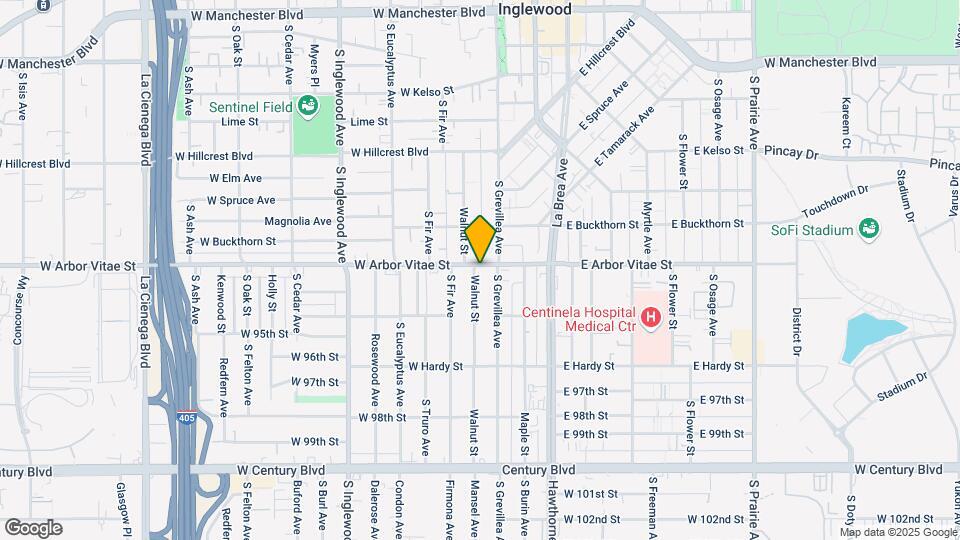118 W Arbor Vitae St Map and Location Details