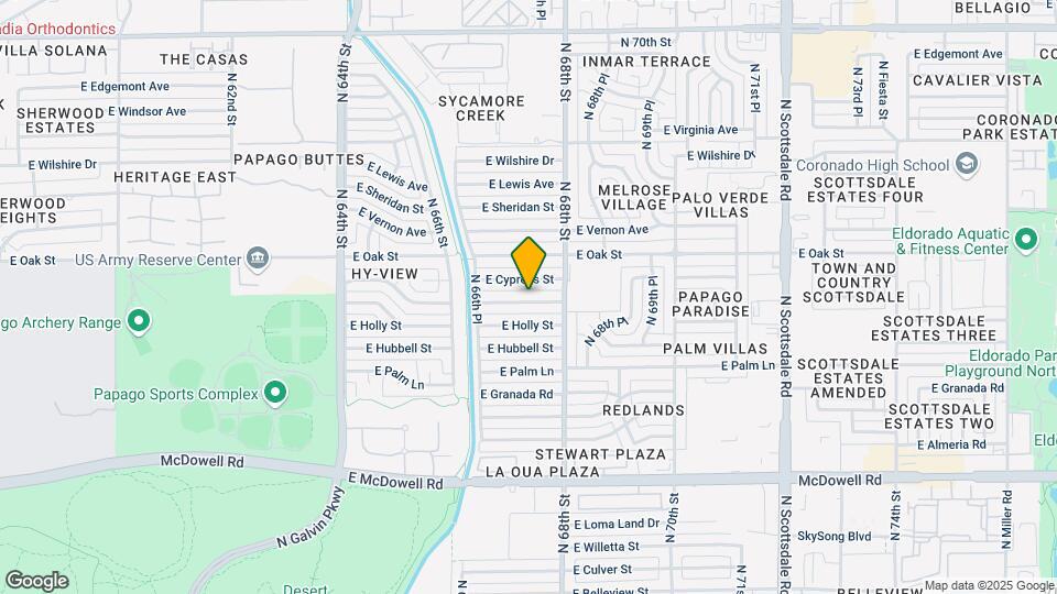 6720 E Monte Vista Rd Mapa y Detalles de la Ubicación
