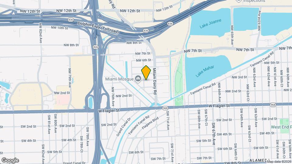 7262 NW 3rd St Map and Location Details