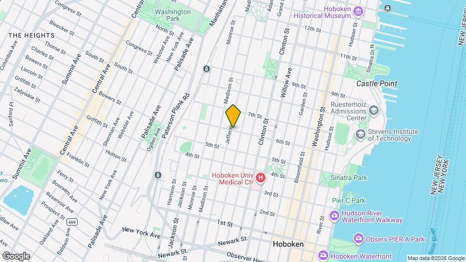 531 Jefferson St Map and Location Details