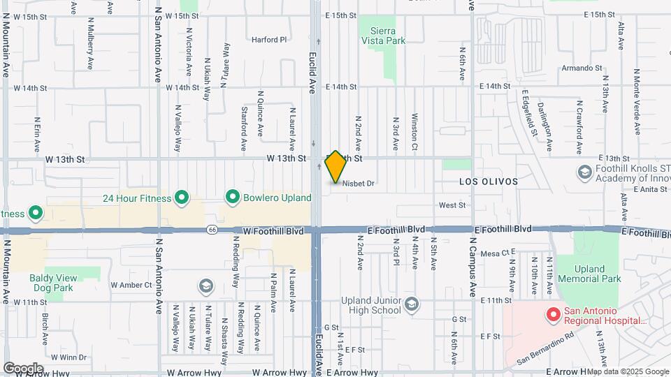 1191 N 1st Ave Map and Location Details