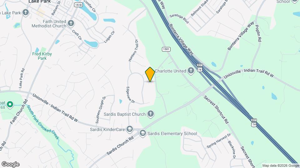 1005 Glen Hollow Dr Mapa y Detalles de la Ubicación