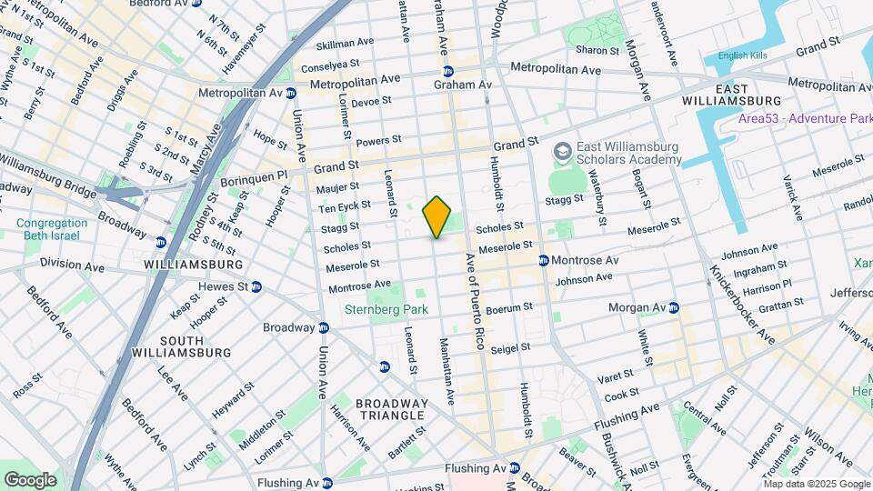 160 Manhattan Ave Mapa y Detalles de la Ubicación