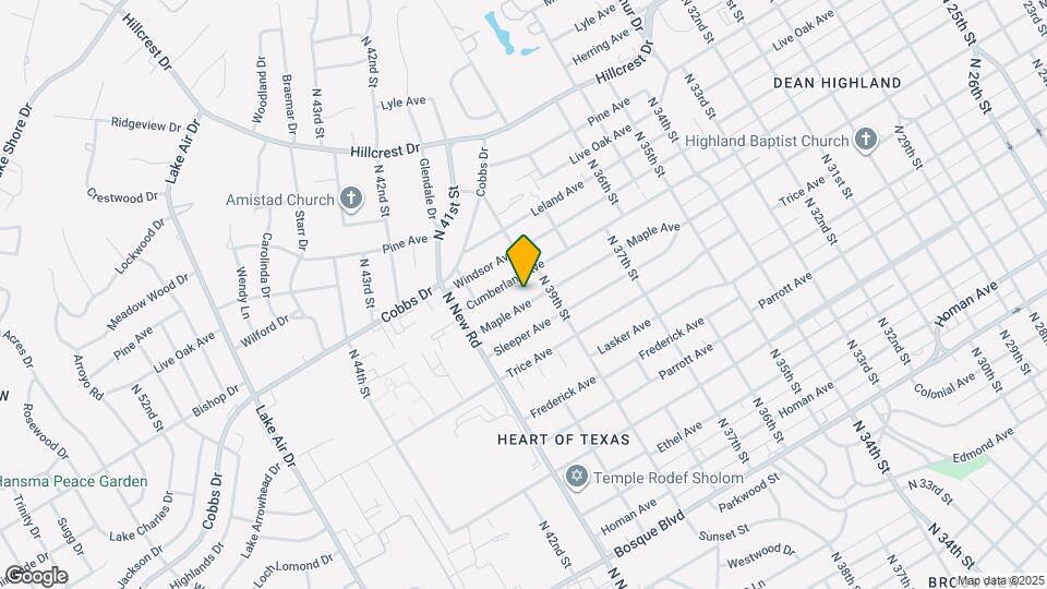 3917 Maple Ave Map and Location Details