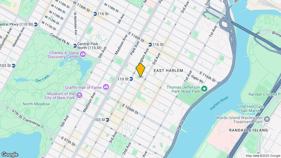184 E 111th St Mapa y Detalles de la Ubicación