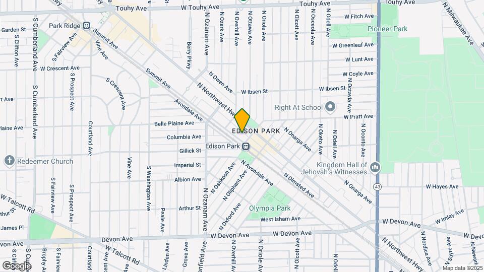 6747 N Olmsted Ave Map and Location Details